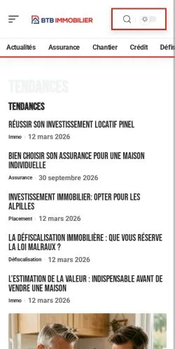 Anteprima del sito BTB Immobilier, referenziato per la pubblicazione di articoli sponsorizzati