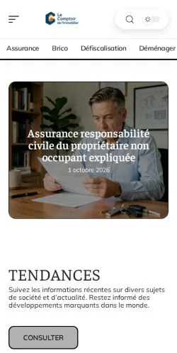 Vorschau der Website Le Comptoir Immobilier, gelistet für die Veröffentlichung gesponserter Artikel