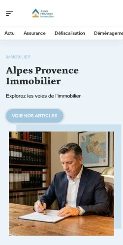 Forhåndsvisning af Alpes Provence Immobilier, opført til udgivelse af sponsorerede artikler