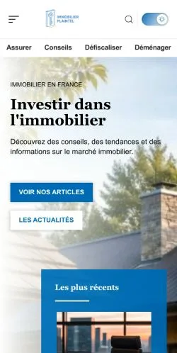 Vista previa del sitio Immobilier Plaintel, referenciado para publicar artículos patrocinados