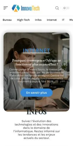 Preview of the InnovoTech website, listed for sponsored article publication