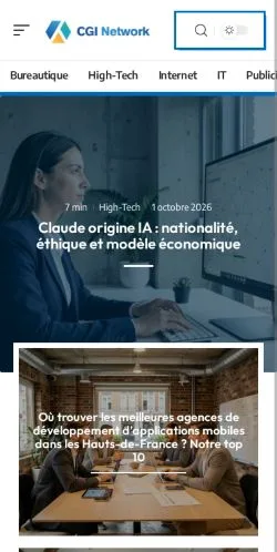 Forhåndsvisning af CGI Network, opført til udgivelse af sponsorerede artikler