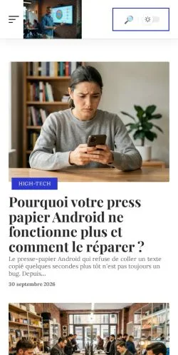 스폰서 기사 게재 매체로 등록된 Académie du Digital 사이트 미리보기