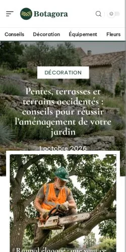 スポンサード記事の掲載先として登録されたBotagora Jardinのサイトプレビュー