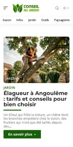 Anteprima del sito Conseil Au Jardin, referenziato per la pubblicazione di articoli sponsorizzati