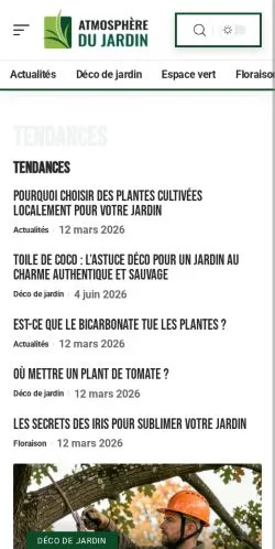 Vista previa del sitio Atmosphère Du Jardin, referenciado para publicar artículos patrocinados