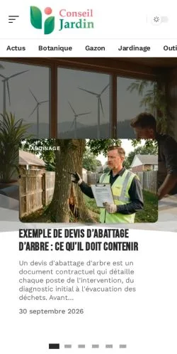 Anteprima del sito Conseil Jardin, referenziato per la pubblicazione di articoli sponsorizzati