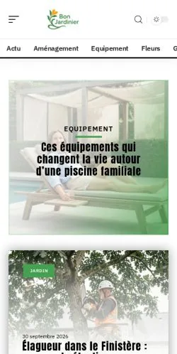 Anteprima del sito Bon Jardinier, referenziato per la pubblicazione di articoli sponsorizzati