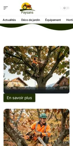 Anteprima del sito Paysans Jardin, referenziato per la pubblicazione di articoli sponsorizzati
