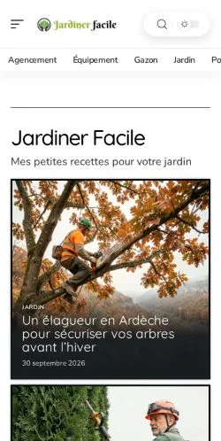 Anteprima del sito Jardiner Facile, referenziato per la pubblicazione di articoli sponsorizzati