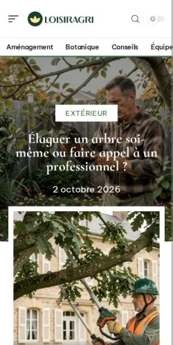 Vista previa del sitio Loisir Agri, referenciado para publicar artículos patrocinados