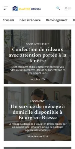 Anteprima del sito Quartier Bricole, referenziato per la pubblicazione di articoli sponsorizzati