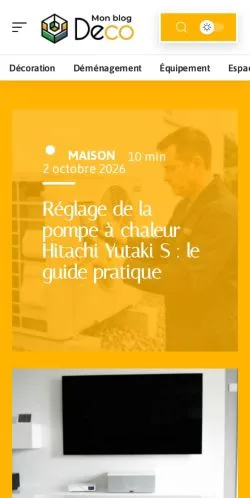Anteprima del sito Mon Blog Déco, referenziato per la pubblicazione di articoli sponsorizzati