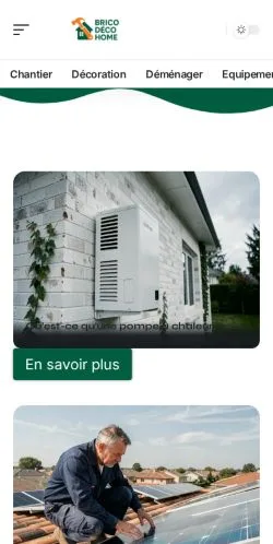 스폰서 기사 게재 매체로 등록된 Brico Déco Home 사이트 미리보기