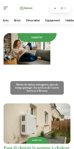 スポンサード記事の掲載先として登録されたBatiwiz Habitatのサイトプレビュー