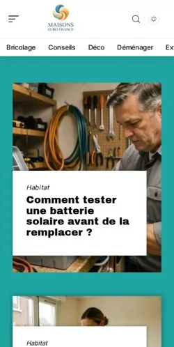 Vista previa del sitio Maisons Euro France, referenciado para publicar artículos patrocinados