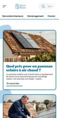 Vista previa del sitio Direct Maison, referenciado para publicar artículos patrocinados