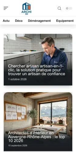스폰서 기사 게재 매체로 등록된 Archi 3D 사이트 미리보기