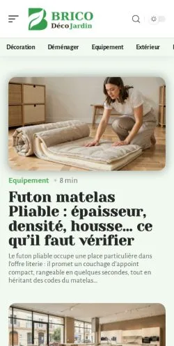 Anteprima del sito Brico Déco Jardin, referenziato per la pubblicazione di articoli sponsorizzati