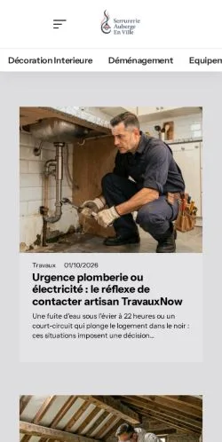 Anteprima del sito Serrurerie Auberge En Ville, referenziato per la pubblicazione di articoli sponsorizzati