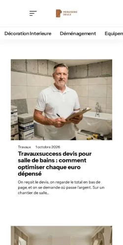 Vorschau der Website Menuiserie Deule, gelistet für die Veröffentlichung gesponserter Artikel