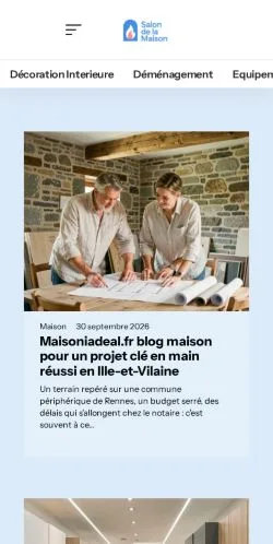 Anteprima del sito Salon De La Maison, referenziato per la pubblicazione di articoli sponsorizzati