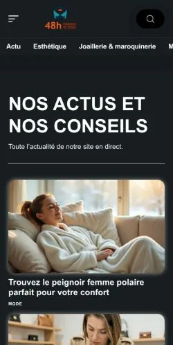 Anteprima del sito 48h Maisons de Mode, referenziato per la pubblicazione di articoli sponsorizzati