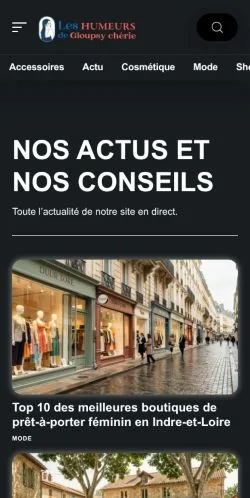 Anteprima del sito Gloupsy Chérie Mode, referenziato per la pubblicazione di articoli sponsorizzati