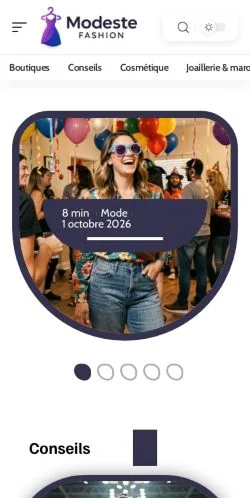 Anteprima del sito Modeste Fashion, referenziato per la pubblicazione di articoli sponsorizzati