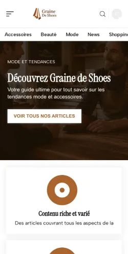 Anteprima del sito Graine De Shoes, referenziato per la pubblicazione di articoli sponsorizzati