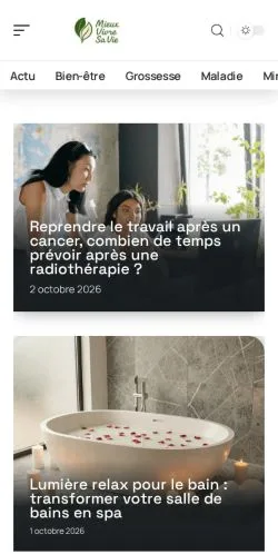 Anteprima del sito Mieux Vivre Sa Vie, referenziato per la pubblicazione di articoli sponsorizzati