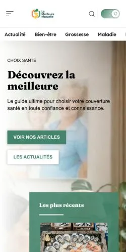 スポンサード記事の掲載先として登録されたLa Meilleure Mutuelleのサイトプレビュー