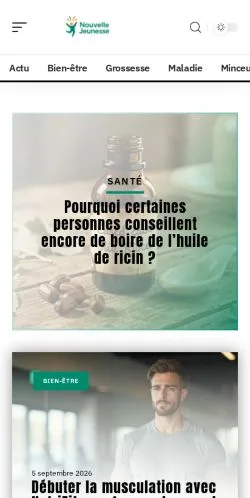 Vista previa del sitio Nouvelle Jeunesse, referenciado para publicar artículos patrocinados