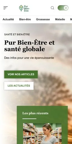 Anteprima del sito Pur Bien-Être, referenziato per la pubblicazione di articoli sponsorizzati