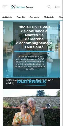 Anteprima del sito Senior News, referenziato per la pubblicazione di articoli sponsorizzati