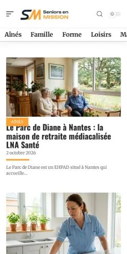 Anteprima del sito Seniors En Mission, referenziato per la pubblicazione di articoli sponsorizzati