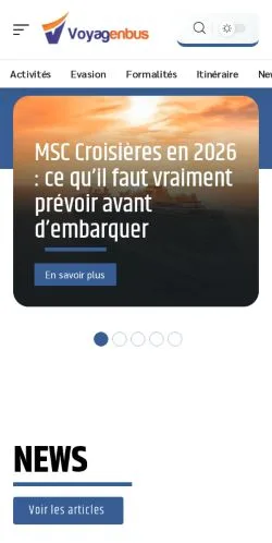 Anteprima del sito Voyagenbus Global Travel, referenziato per la pubblicazione di articoli sponsorizzati