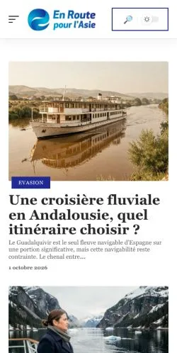 Anteprima del sito En Route Pour l'Asie, referenziato per la pubblicazione di articoli sponsorizzati