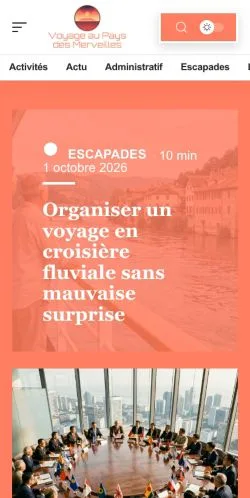 Anteprima del sito Voyage Merveilles, referenziato per la pubblicazione di articoli sponsorizzati