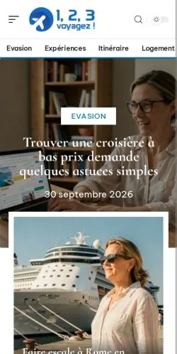 Aperçu du site Voyagez Actu, référencé pour publier un article sponsorisé