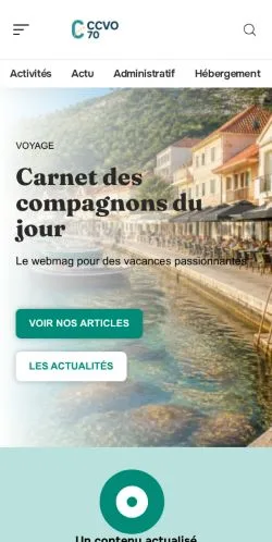 Anteprima del sito CCVO 70, referenziato per la pubblicazione di articoli sponsorizzati