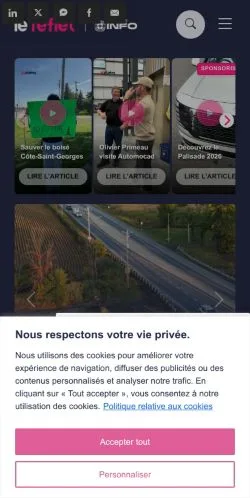 Aperçu du site Le Reflet Candiac, référencé pour publier un article sponsorisé
