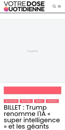 Anteprima del sito Dose Quotidienne, referenziato per la pubblicazione di articoli sponsorizzati