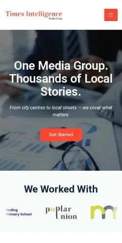 Anteprima del sito Times Intelligence, referenziato per la pubblicazione di articoli sponsorizzati