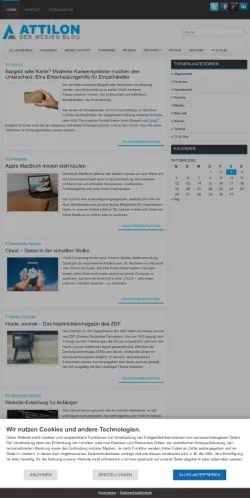 Vorschau der Website Attilon Medien, gelistet für die Veröffentlichung gesponserter Artikel