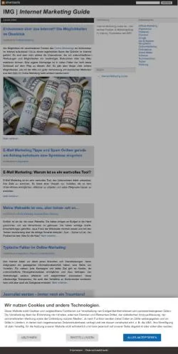 Anteprima del sito Internet Marketing Guide, referenziato per la pubblicazione di articoli sponsorizzati