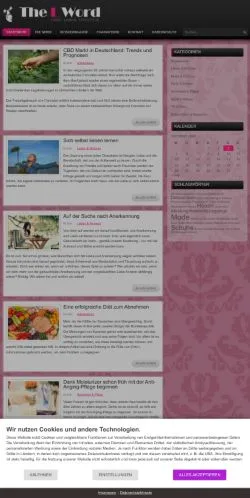 Pré-visualização do site The L Word Online, referenciado para publicar artigos patrocinados