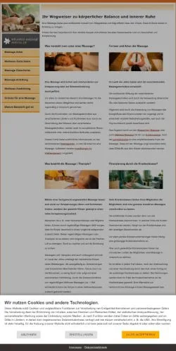 Vorschau der Website Das Massage Portal, gelistet für die Veröffentlichung gesponserter Artikel