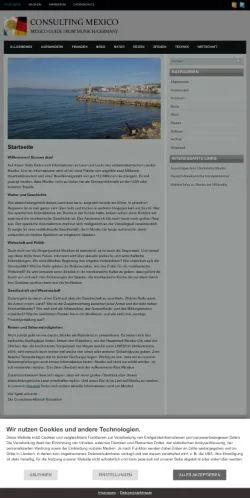 스폰서 기사 게재 매체로 등록된 Consulting Mexico Munich 사이트 미리보기