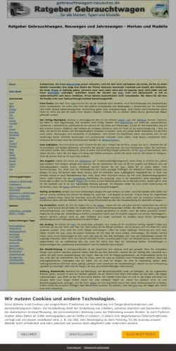 Vorschau der Website Auto Ratgeber, gelistet für die Veröffentlichung gesponserter Artikel